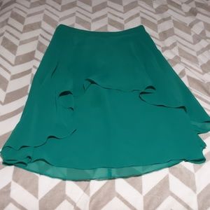 Kelly green high-low Jessica Simpson skirt